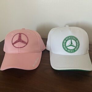 NWT Pink and White Caps
